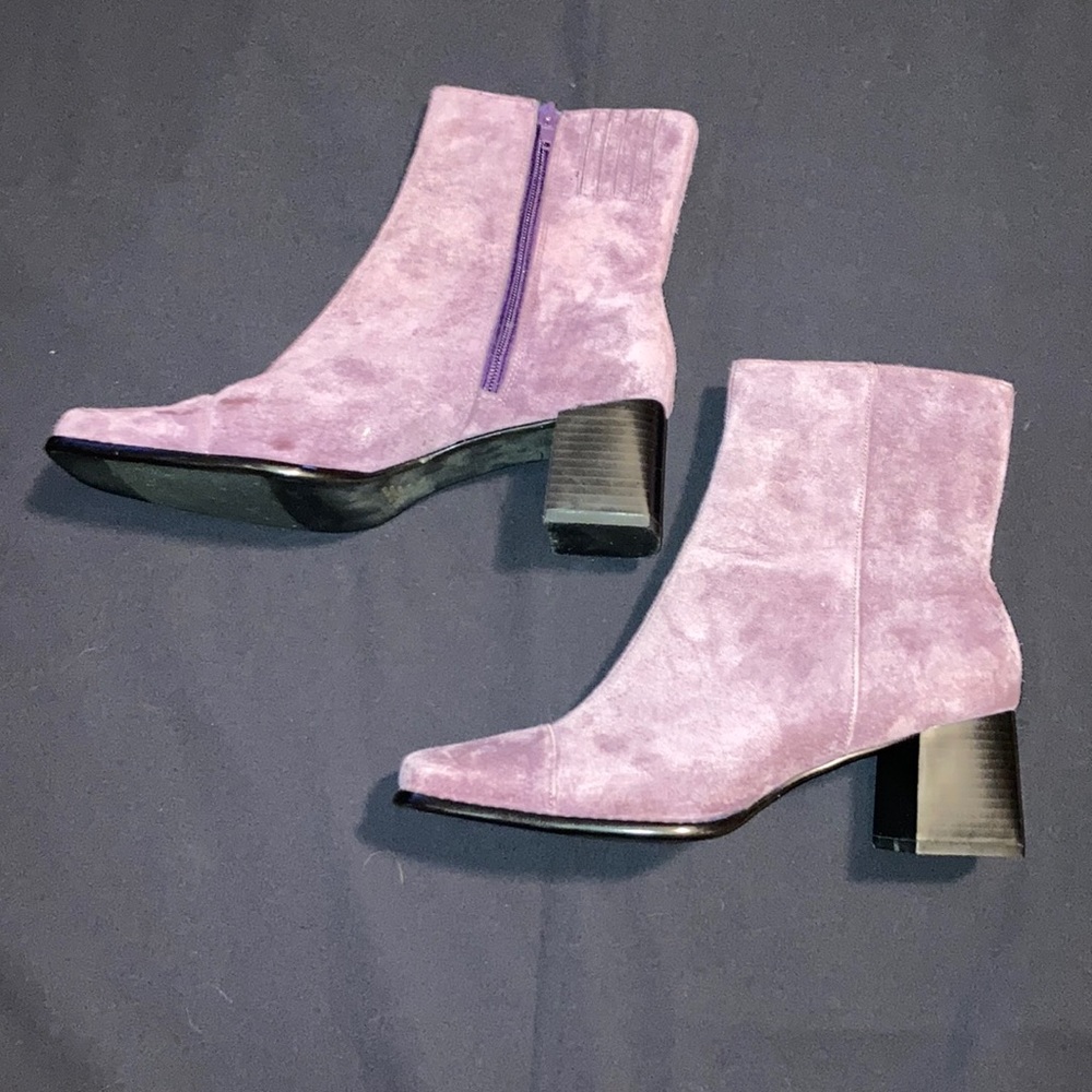 Purple Booties by Classique